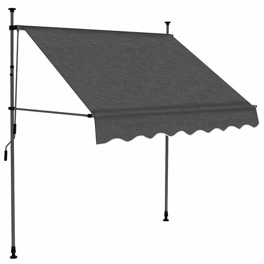 Retractable Awning | Anthracite | Polyester | Small | Retractable