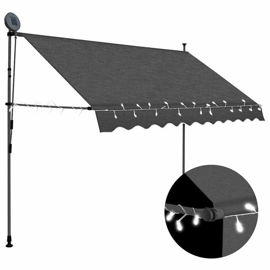 Retractable Awning | Anthracite | Polyester with PU coating