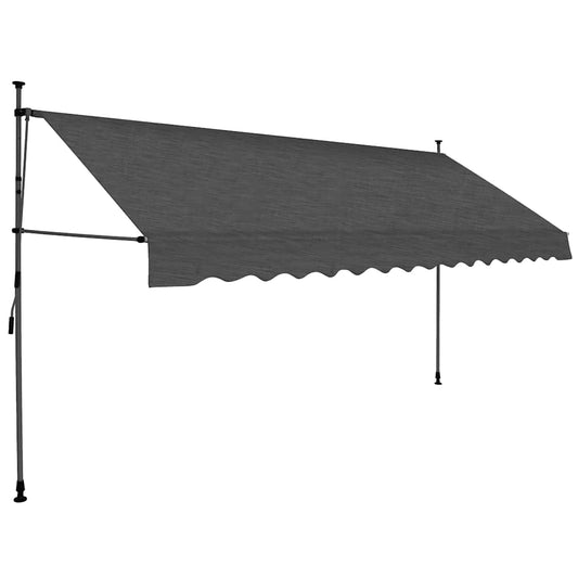Retractable Awning | Anthracite | Polyester with PU coating | Large