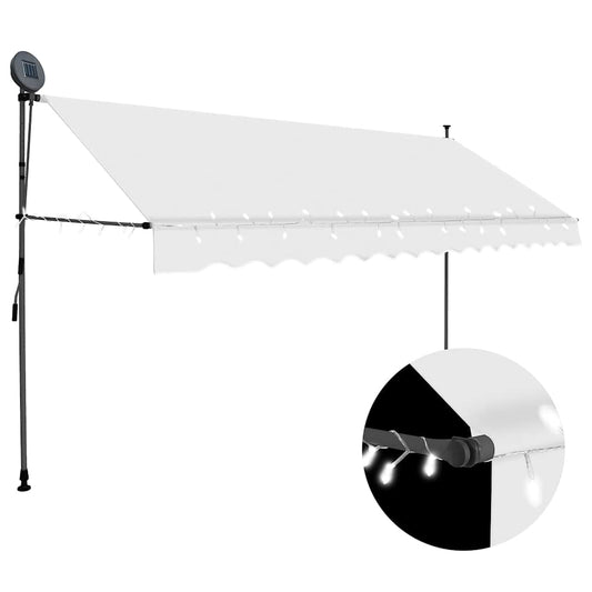 Retractable Awning | Cream | 100% polyester with PU coating, steel