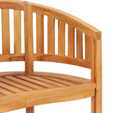 Banana Chairs 2 pcs Solid Teak Wood