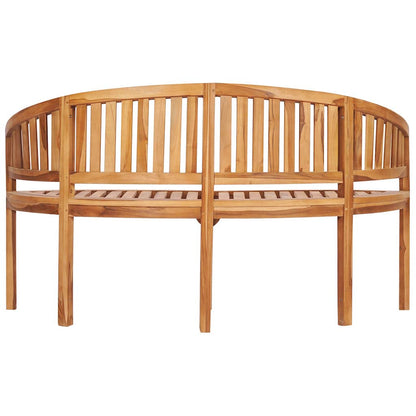 Banana Bench 59.4" Solid Teak Wood