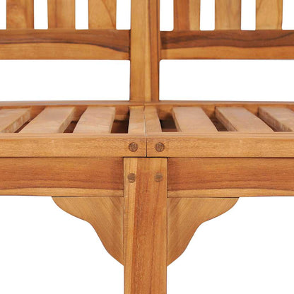 Banana Bench 59.4" Solid Teak Wood