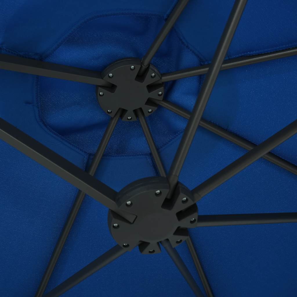 Garden Parasol with Aluminium Pole 460x270 cm Blue