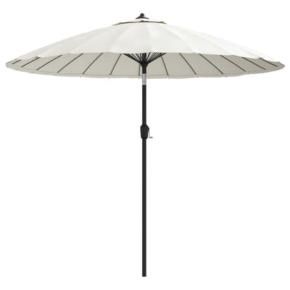 Garden Parasol with Aluminium Pole 270 cm Sand White