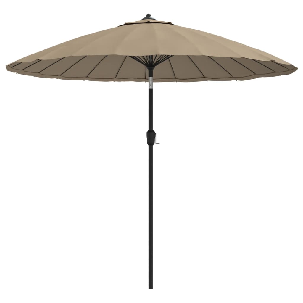 Garden Parasol with Aluminium Pole 270 cm Taupe