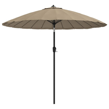 Garden Parasol with Aluminium Pole 270 cm Taupe