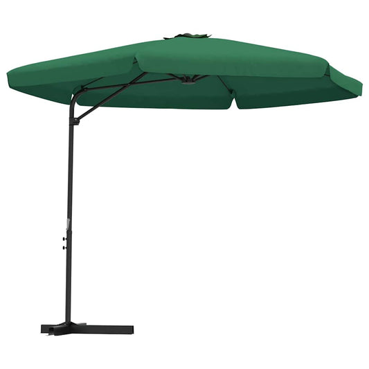 Garden Parasol | Green | Polyester | Large | UV-resistant materials