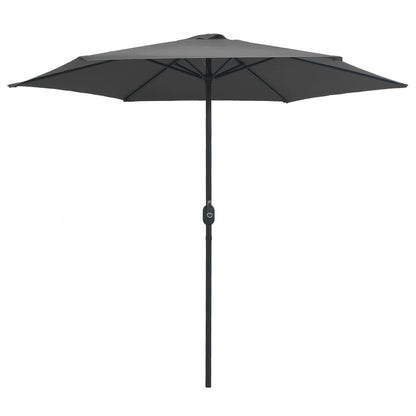 Garden Parasol Anthracite Aluminum 8.9 ft diameter