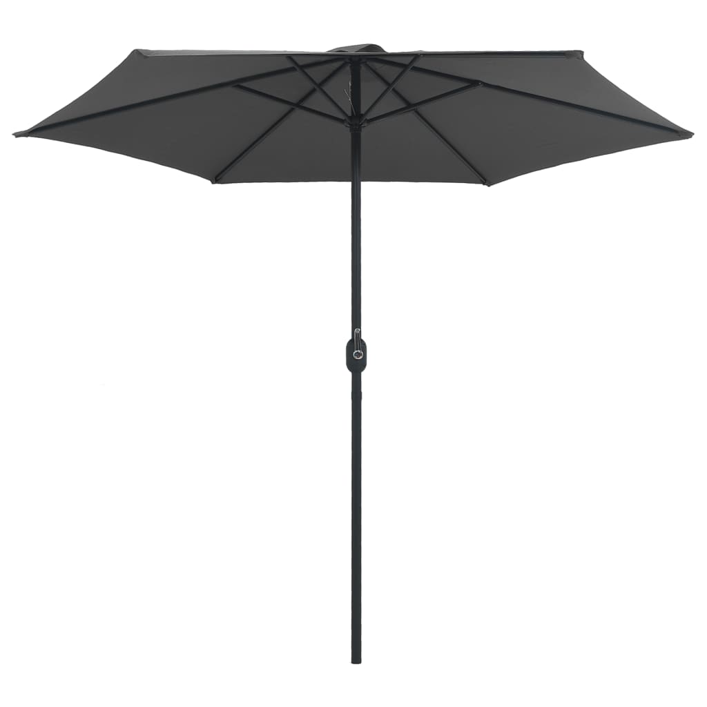 Garden Parasol Anthracite Aluminum 8.9 ft diameter