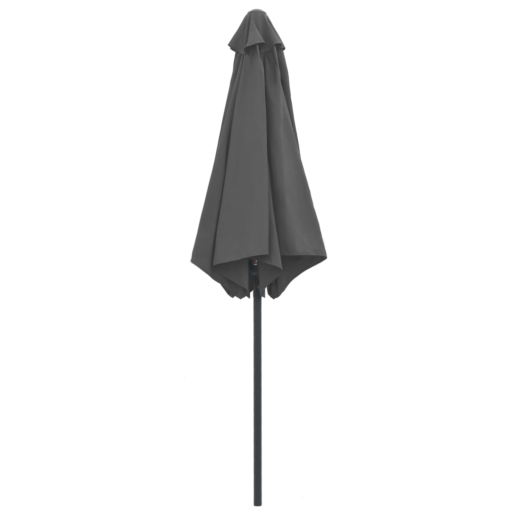 Garden Parasol Anthracite Aluminum 8.9 ft diameter