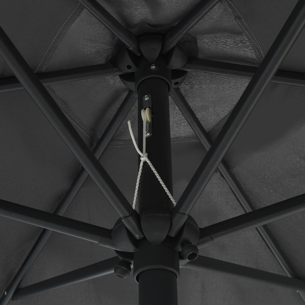 Garden Parasol Anthracite Aluminum 8.9 ft diameter