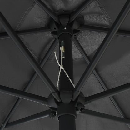 Garden Parasol Anthracite Aluminum 8.9 ft diameter