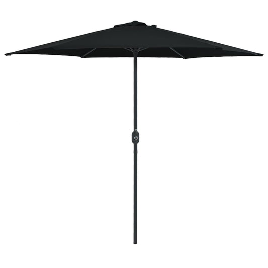Garden Parasol | Black | Aluminium, Steel, Polyester | 270 x 246 cm