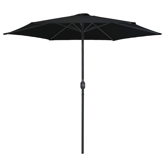 Garden Parasol | Black | Aluminium, Steel, Polyester | 270 x 246 cm