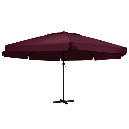 Garden Parasol with Aluminium Pole 600 cm Bordeaux Red