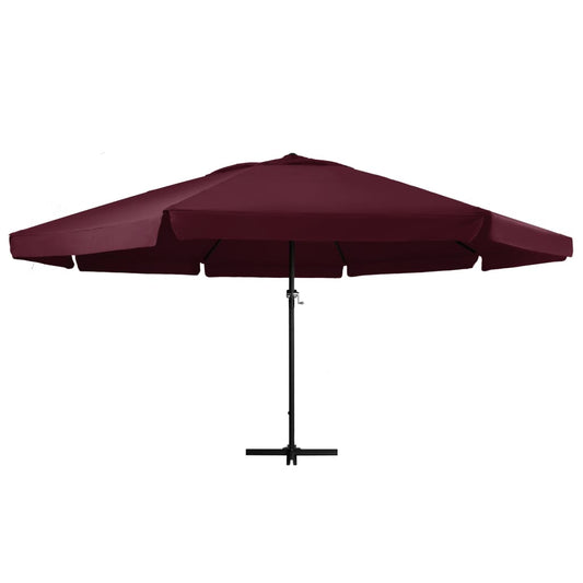 Garden Parasol with Aluminium Pole 600 cm Bordeaux Red