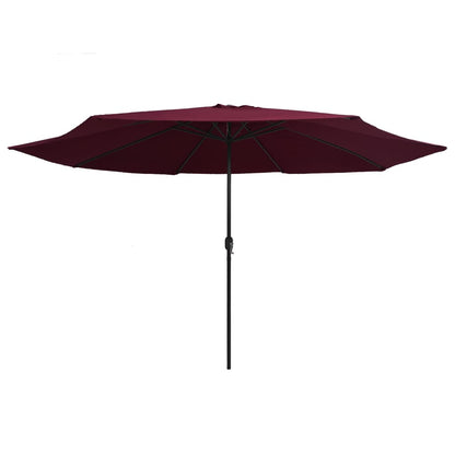 Garden Parasol | Bordeaux red | Polyester, Metal | Medium | Foldable