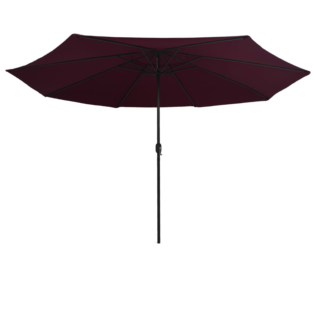 Garden Parasol | Bordeaux red | Polyester, Metal | Medium | Foldable