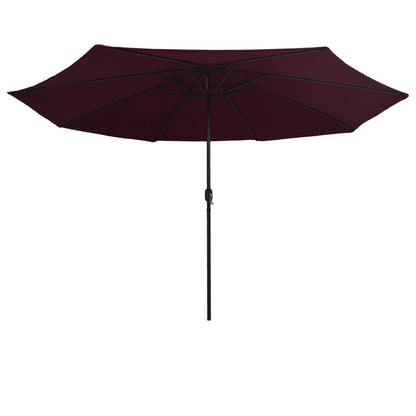 Garden Parasol | Bordeaux red | Polyester, Metal | Medium | Foldable