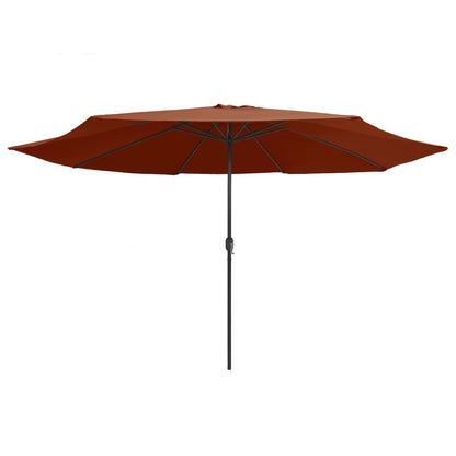 Garden Parasol with Metal Pole 390 cm Terracotta
