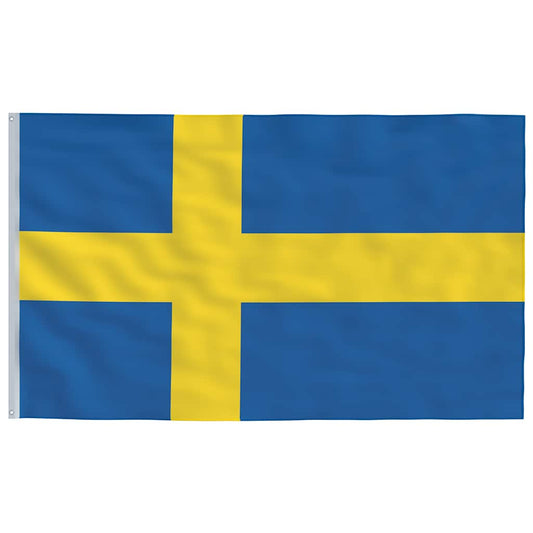 Sweden Flag | Blue and Yellow | 68D 100% polyester | 90x150 cm | Durable