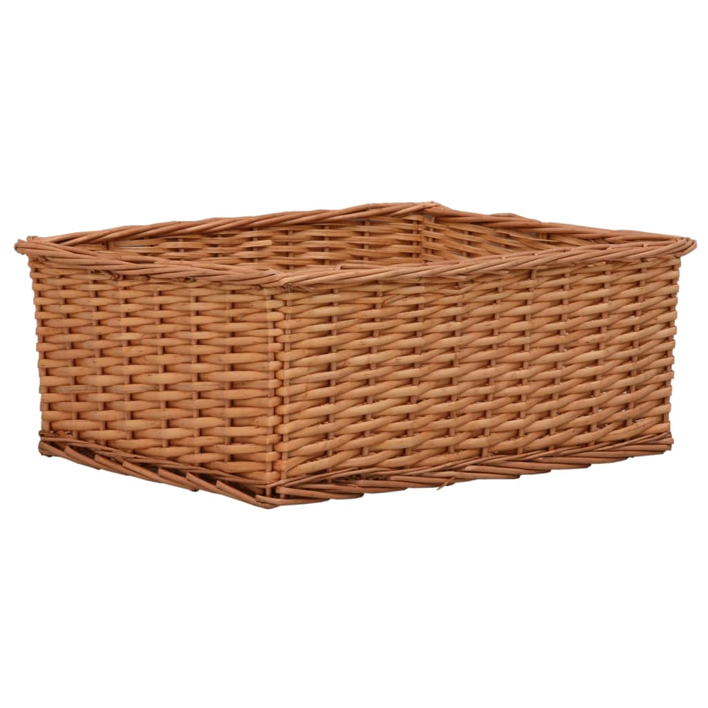 4 Piece Nesting Basket Set Brown Willow