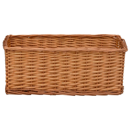 4 Piece Nesting Basket Set Brown Willow