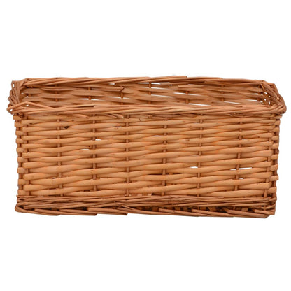 4 Piece Nesting Basket Set Brown Willow