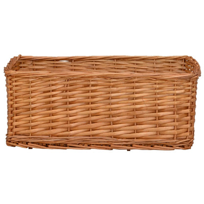 4 Piece Nesting Basket Set Brown Willow