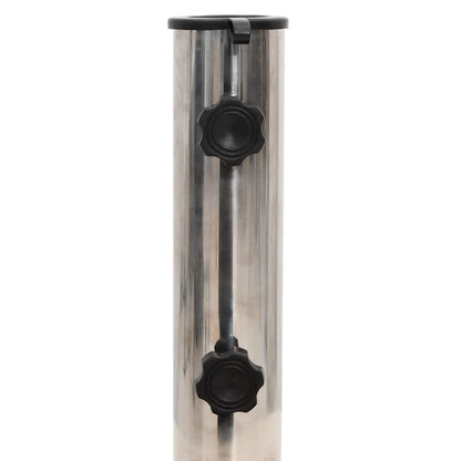 Parasol Base | Black | Granite, Stainless Steel | 30 kg | Rollable