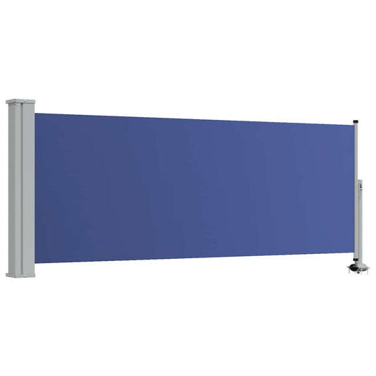 Side Awning | Blue | Polyester | 100x300 cm | Retractable | Side Awning