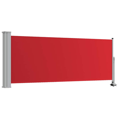 Patio Retractable Side Awning 100x300 cm Red
