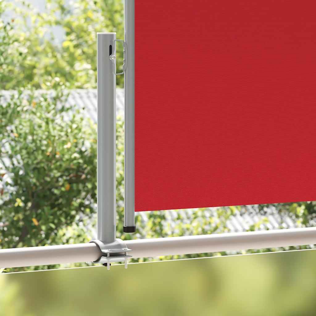 Patio Retractable Side Awning 100x300 cm Red