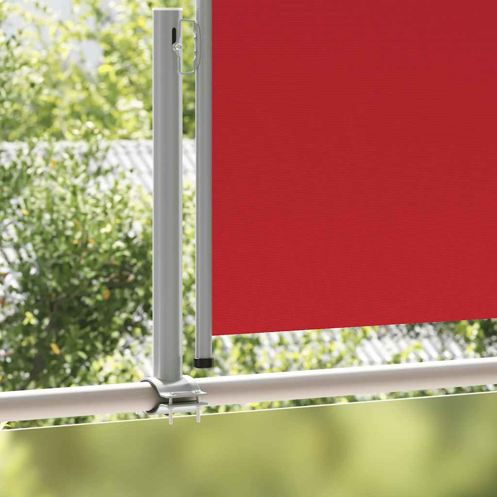 Patio Retractable Side Awning 120x300 cm Red