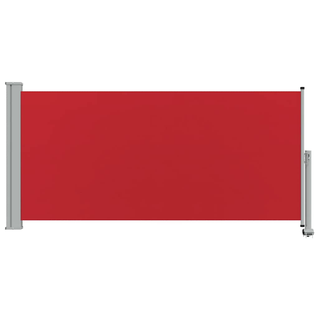 Patio Retractable Side Awning 120x300 cm Red