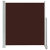 Patio Retractable Side Awning 140 x 300 cm Brown