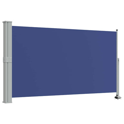 Patio Retractable Side Awning 140 x 300 cm Blue