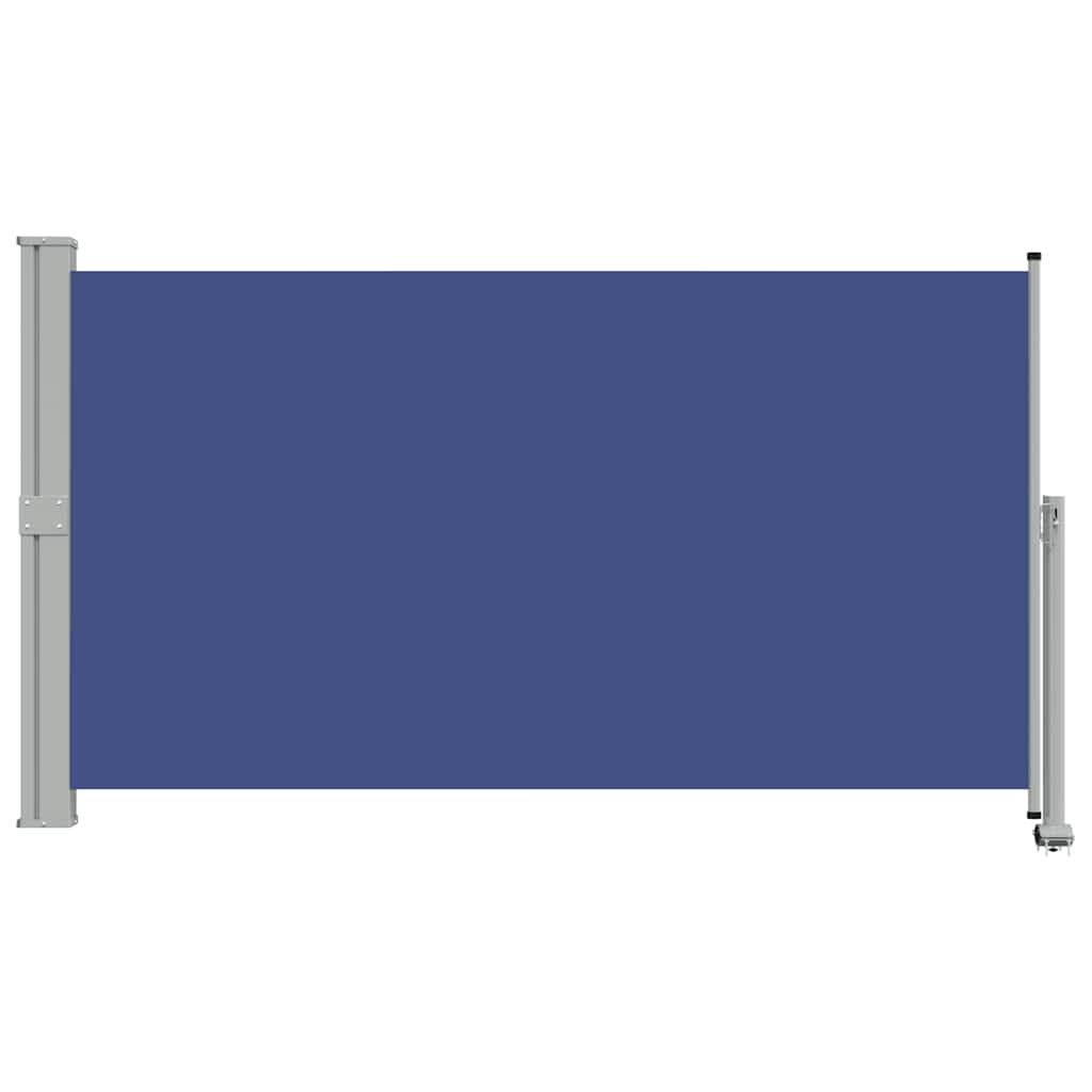 Patio Retractable Side Awning 140 x 300 cm Blue