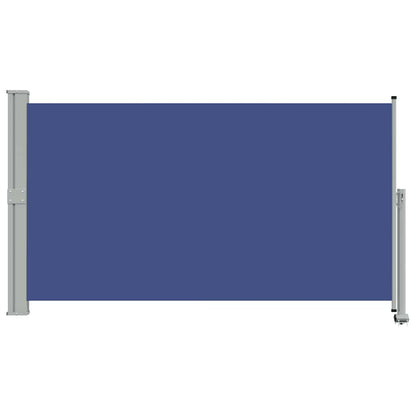 Patio Retractable Side Awning 140 x 300 cm Blue