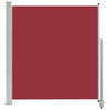 Patio Retractable Side Awning 140 x 300 cm Red