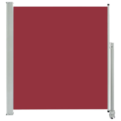 Patio Retractable Side Awning 140 x 300 cm Red