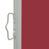 Patio Retractable Side Awning 140 x 300 cm Red