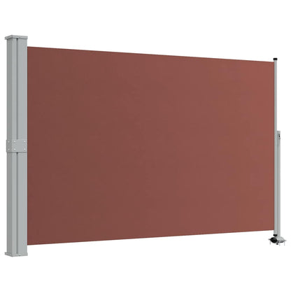 Patio Retractable Side Awning 160x300 cm Brown