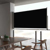Patio Retractable Side Awning 23.6"x118.1" Black