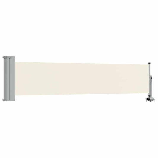 Patio Retractable Side Awning 60x300 cm Cream