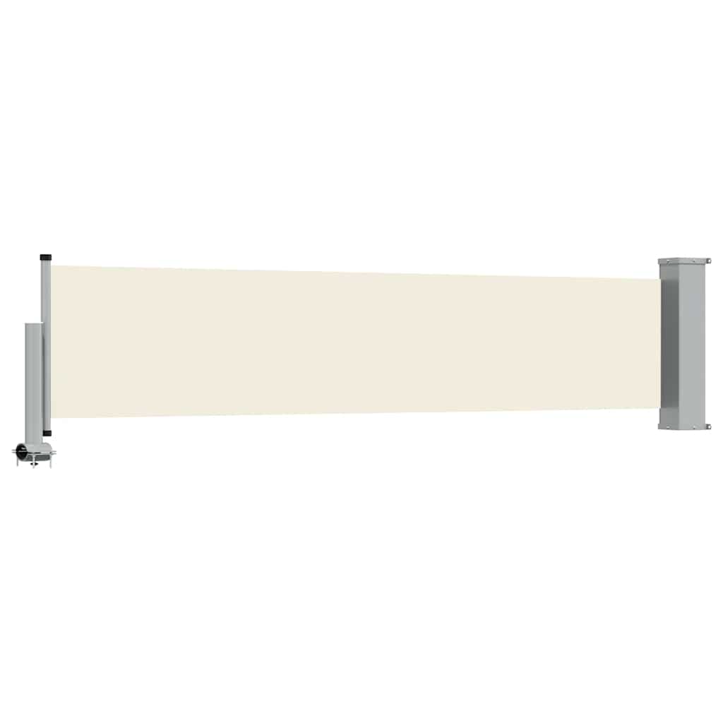 Patio Retractable Side Awning 60x300 cm Cream