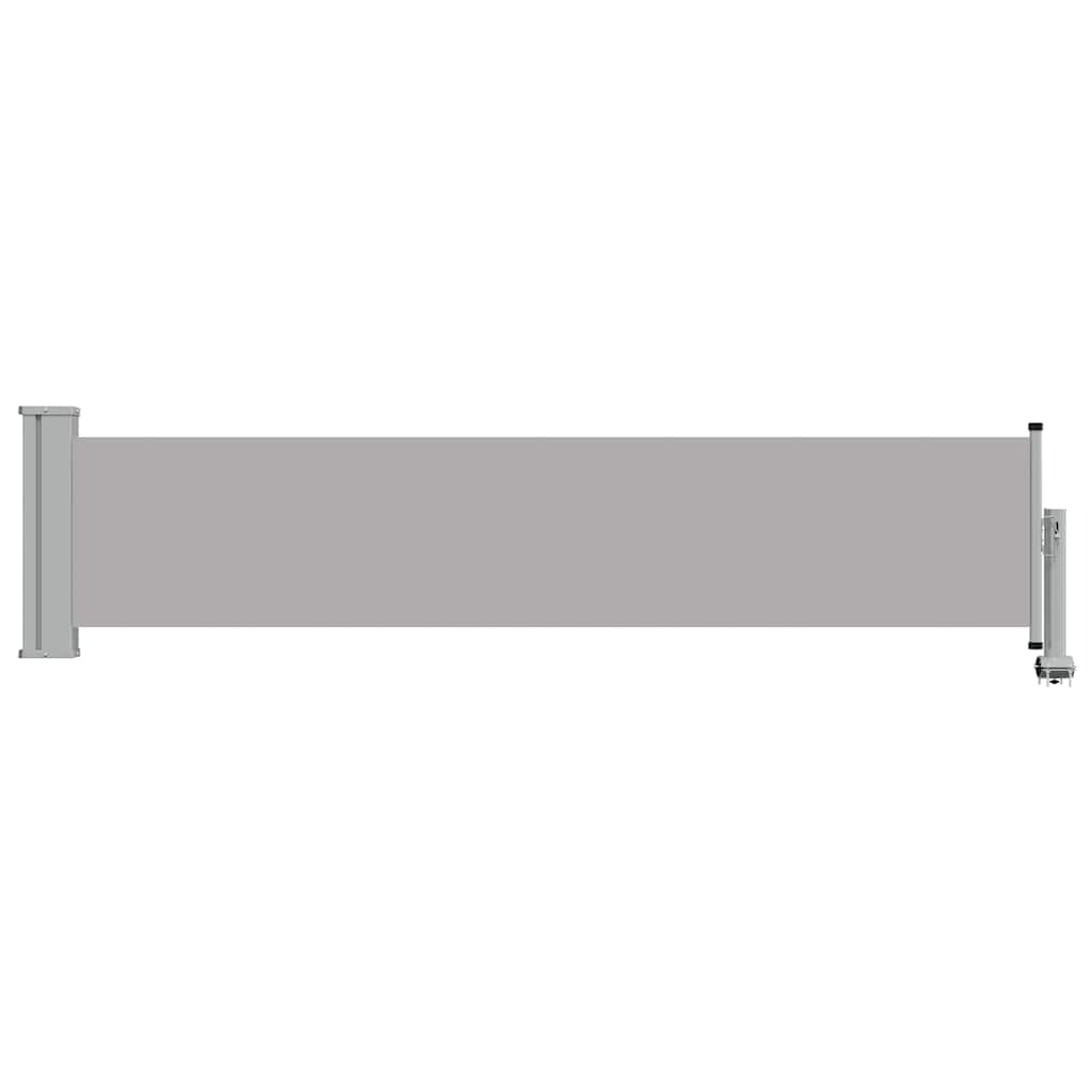 Patio Retractable Side Awning 60x300 cm Grey