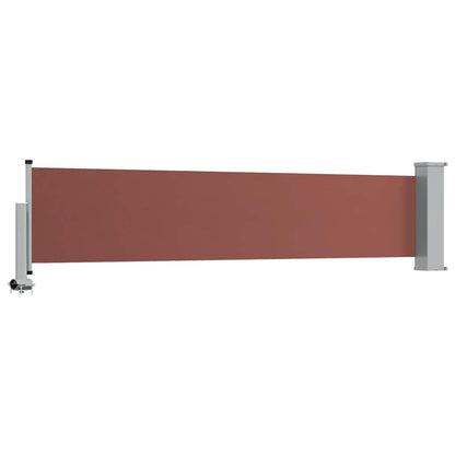 Patio Retractable Side Awning 60x300 cm Brown
