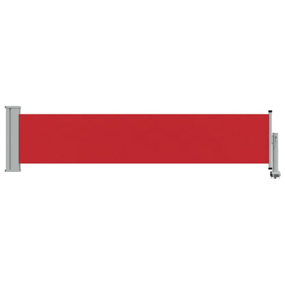 Patio Retractable Side Awning 60x300 cm Red